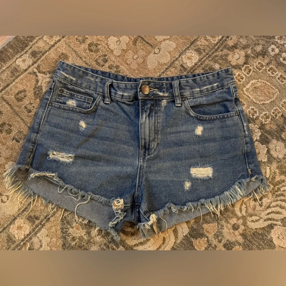 Free People Distressed Denim Cutoff Shorts - Size 28